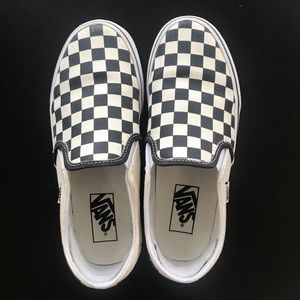Vans checkerboard slip on